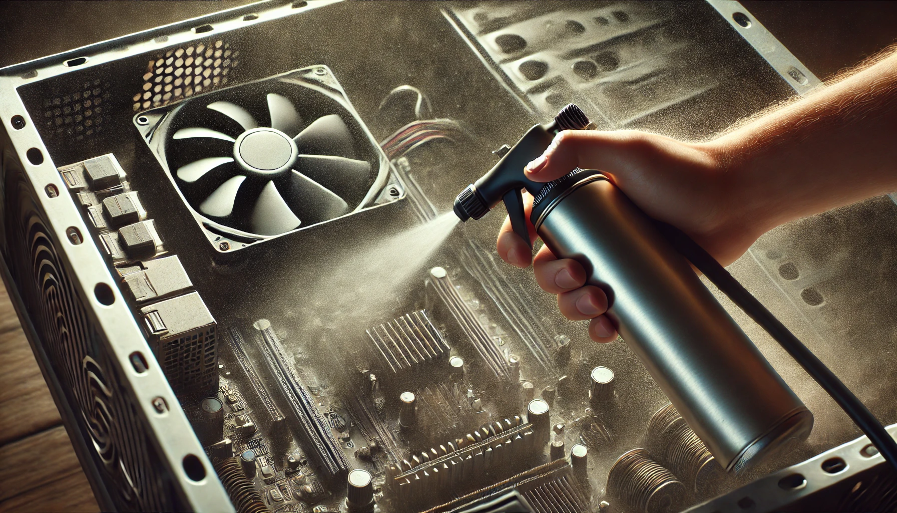 Odkurzanie wnętrz PC